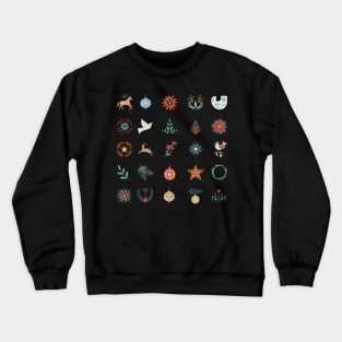 Folk Art Holiday Icons Crewneck Sweatshirt